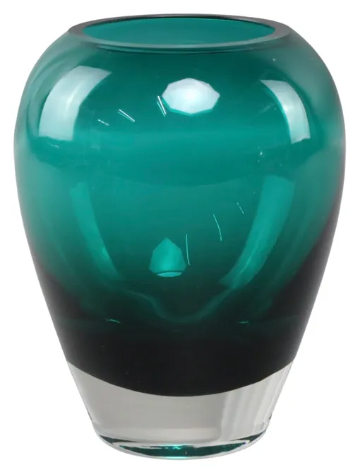 Aqua Green Glass Vase