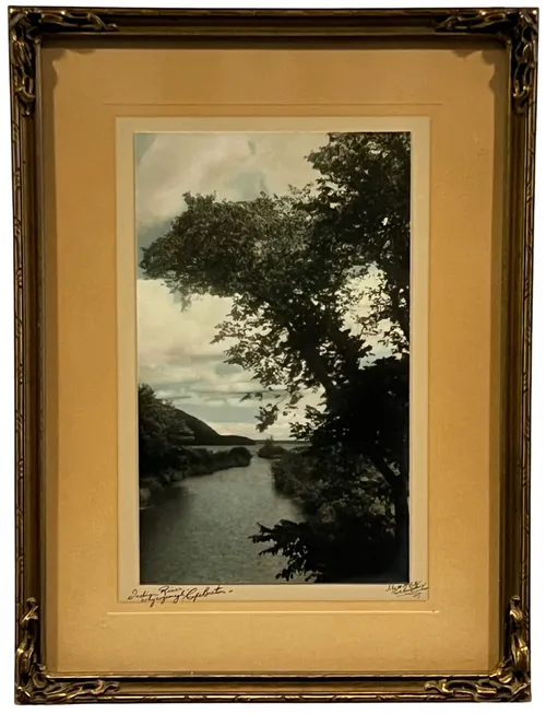In The Cove In Ornate Gold Frame
