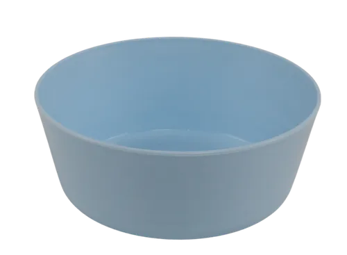 Blue Plastic Cereal Bowl