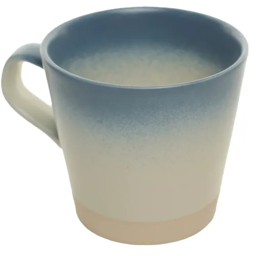 Airbrush Blue On White Mug