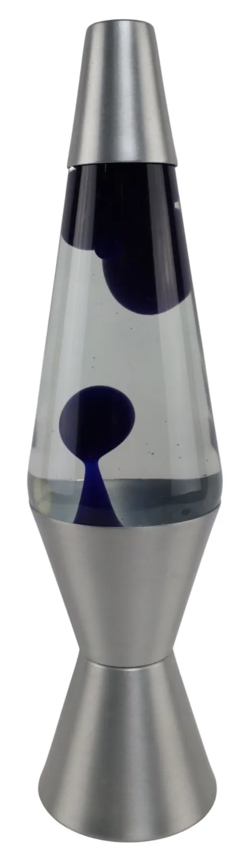 Silver & Royal Blue Lava Lamp