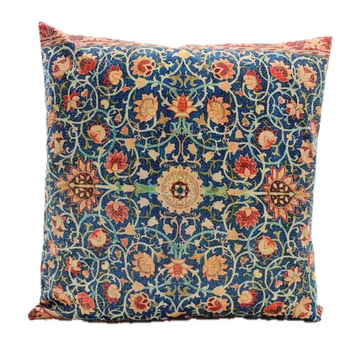 Imperial Blue Spanish Tile Throw Pillow