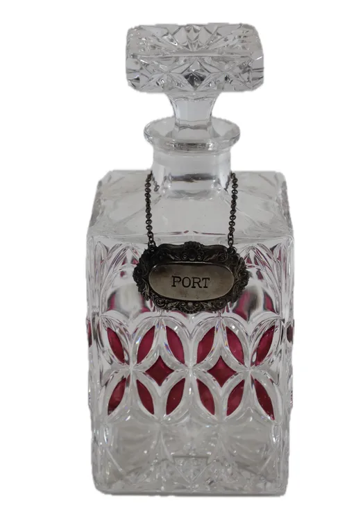 Ornate Cut Crystal Port Decanter