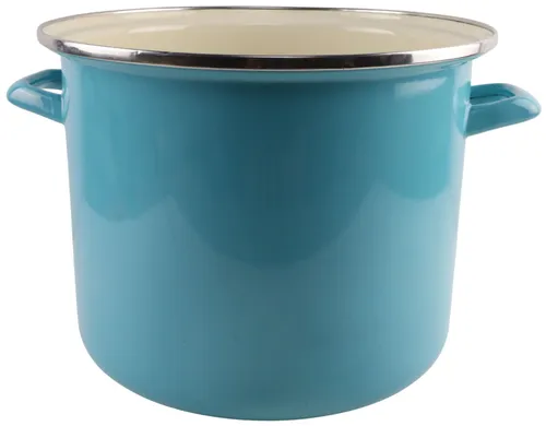 Turquoise Enamel Stock Pot