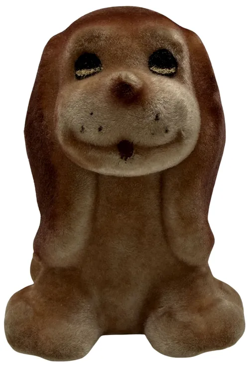 Vintage Brown Foam Dog Toy