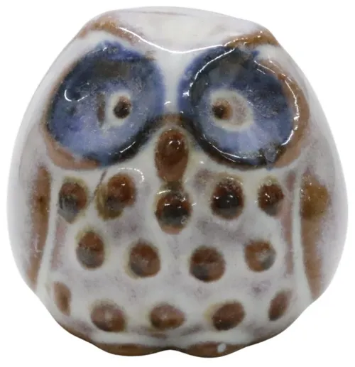 Stoneware Painted Owl - K