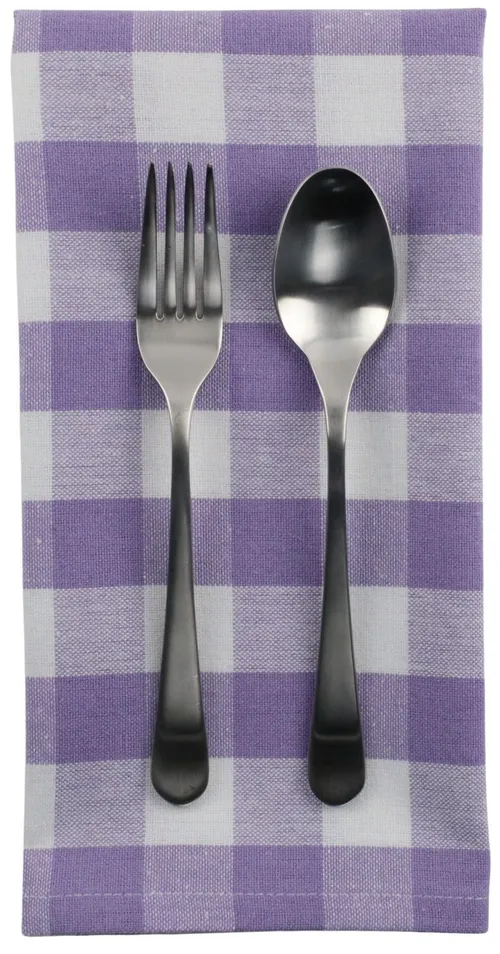 Purple & White Gingham Napkin