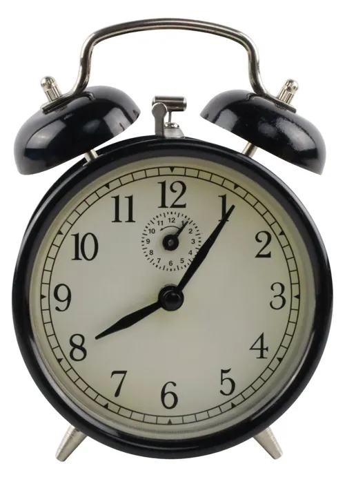 Black Twin Bell Alarm Clock