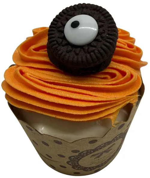 Artificial Orange Cupcake With Cyclops Eye