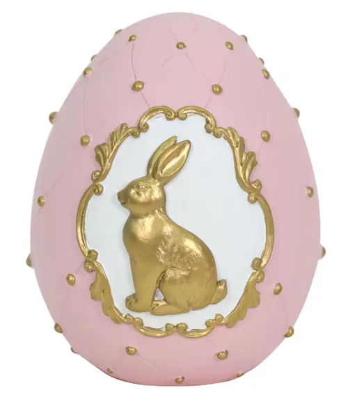 Pink Embellished Easter Bunny Egg