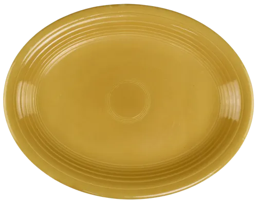 Yellow Oval Serving Platter