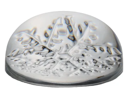 Clear Glass Snowflake Paperweight