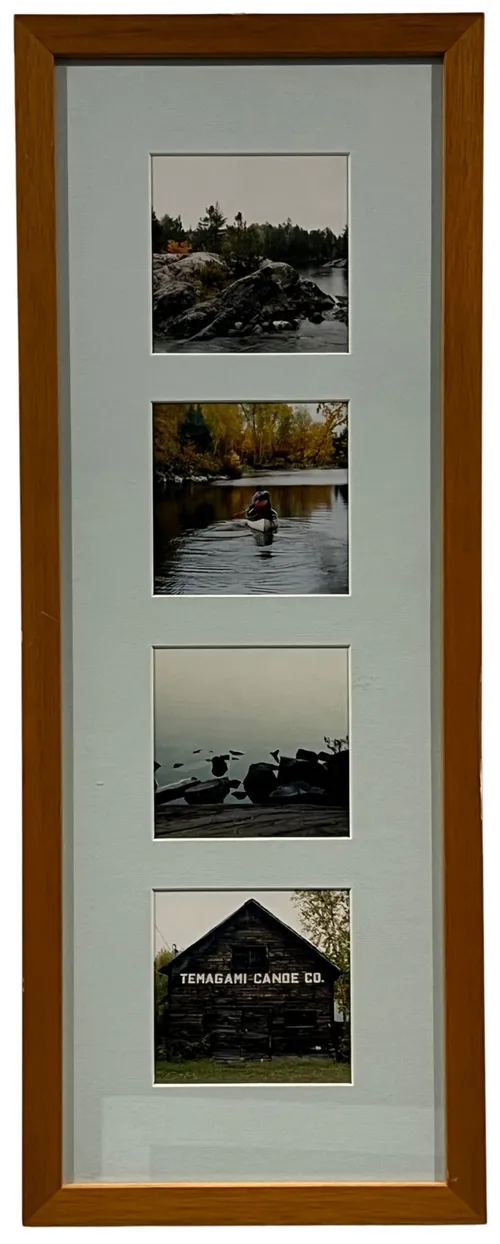On The Lake In Wood Frame