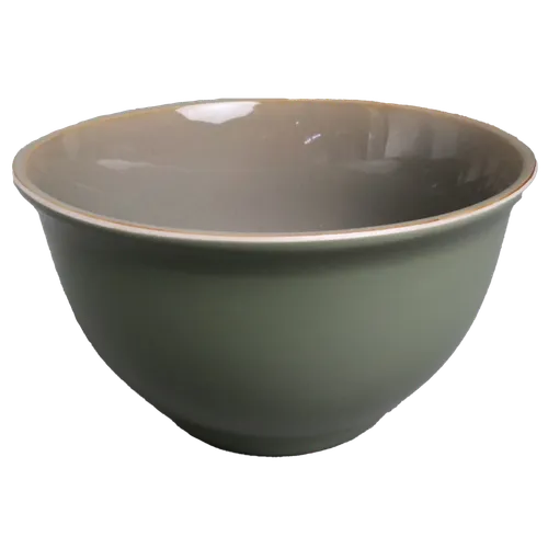 Matte Moss Green Ceramic Mixing Bowl - Large