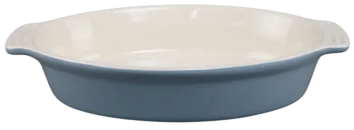 Light Blue Oval Baking Dish