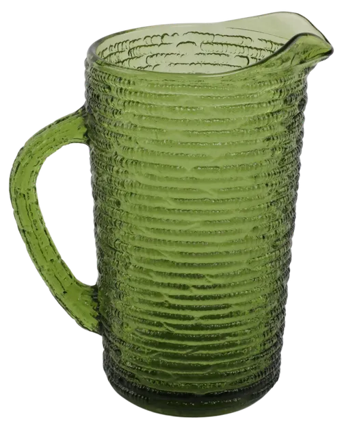 Green Glass Pitcher