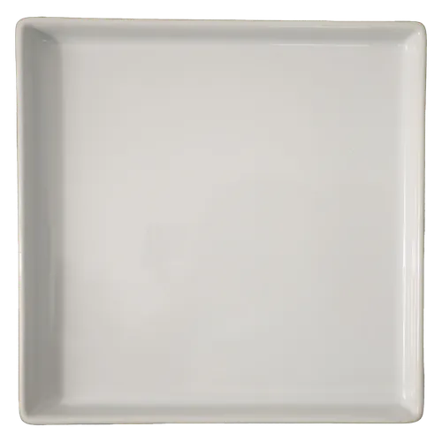 White Chunky Ceramic Square Side Plates