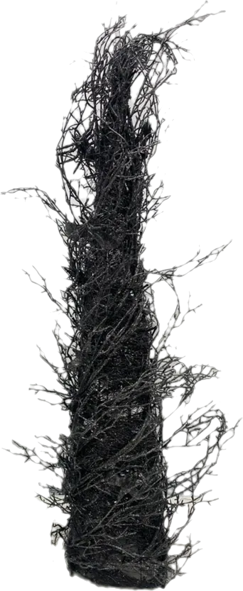 Black Glitter Halloween Decorative Tree