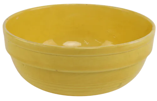 Antique Yellow Mixing Bowl - Large
