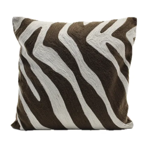 Brown Chocolate Swirls With Solid Chocolate Back Throw Pillow
