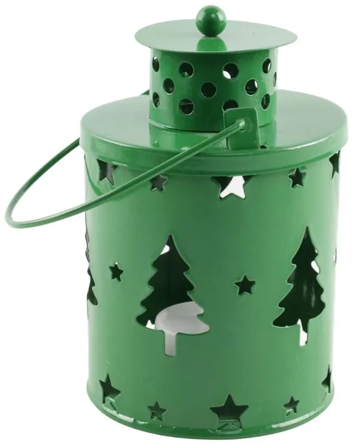 Green Christmas Tree Tea Light Candle Holder