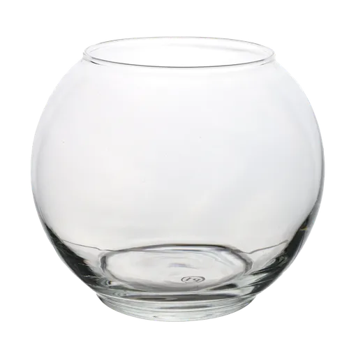 Clear Glass Fish Bowl Vase