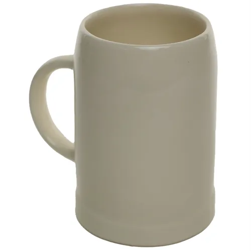 White Beer Stein Mug