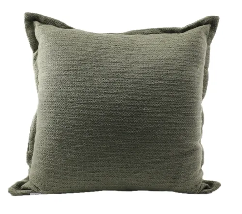 Sage Green Weave Throw Pillow