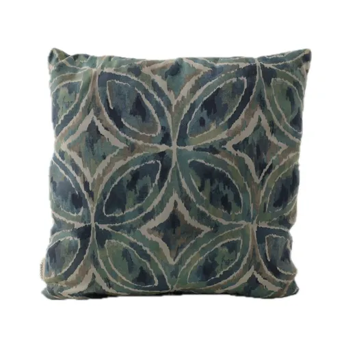 Blue Water With White Tile Throw Pillow