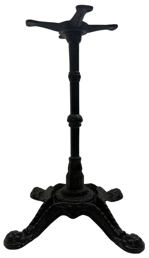 Black Cast Iron Four Leg Bistro Table Base