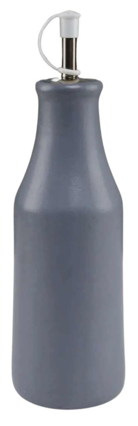 Matte Blue Ceramic Oil Bottle