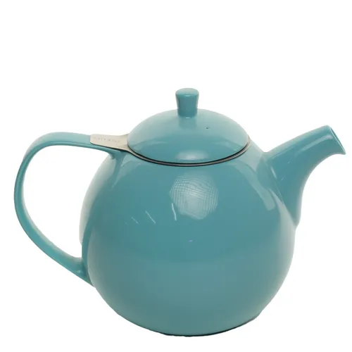Cerulean Frost Blue Ball Teapot