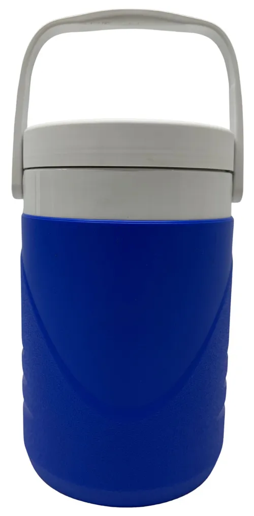 Blue & White 1 Gallon Drink Cooler With Handle