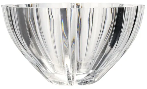 Clear Cut Crystal Serving Bowl