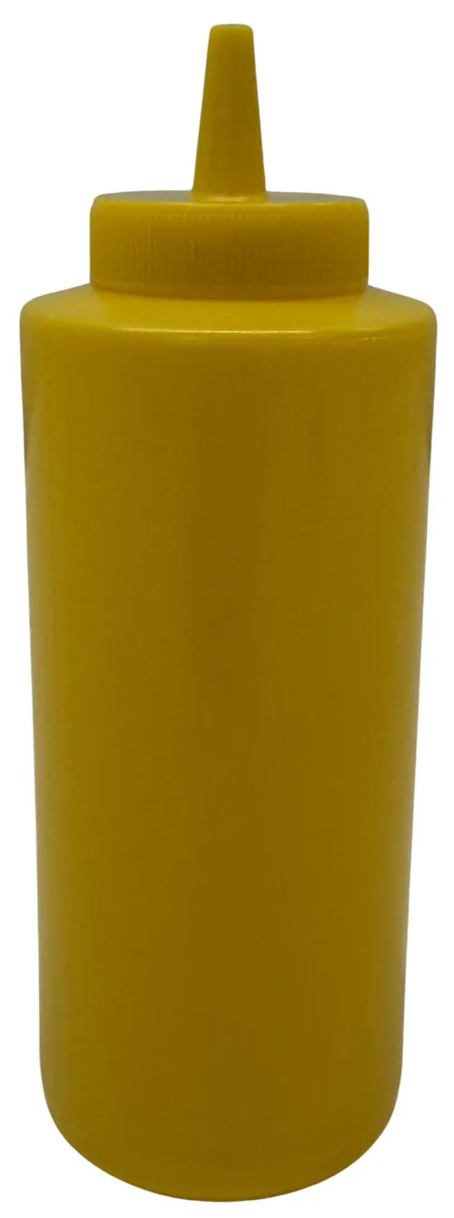 Squeezable Mustard Condiment Bottle