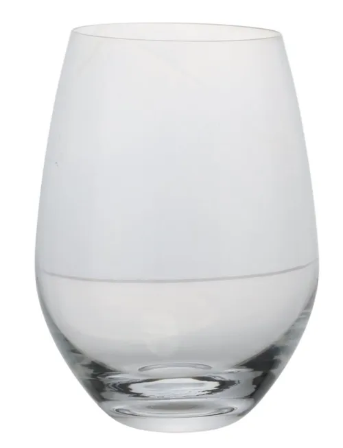 Clear Tapered Drinking Glass