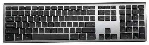 Silver & Black Wireless Keyboard