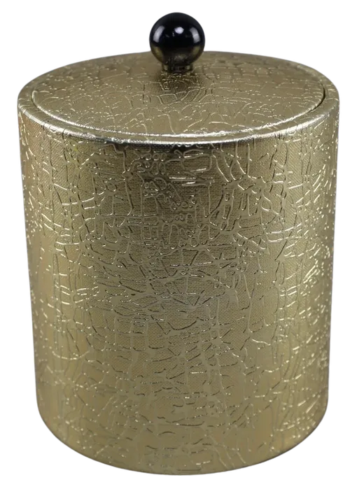 Gold Textured Ice Bucket With Lid