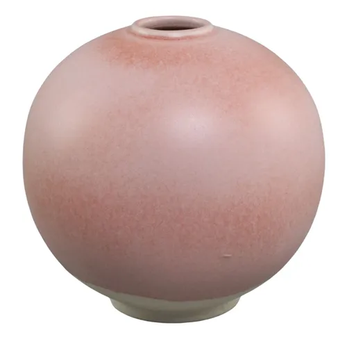 Blush Pink Ceramic Ball Vase