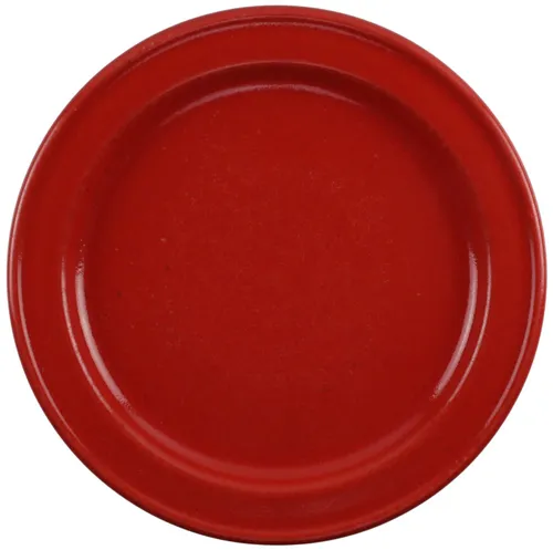 Cranberry Red Stoneware Dinner Plate