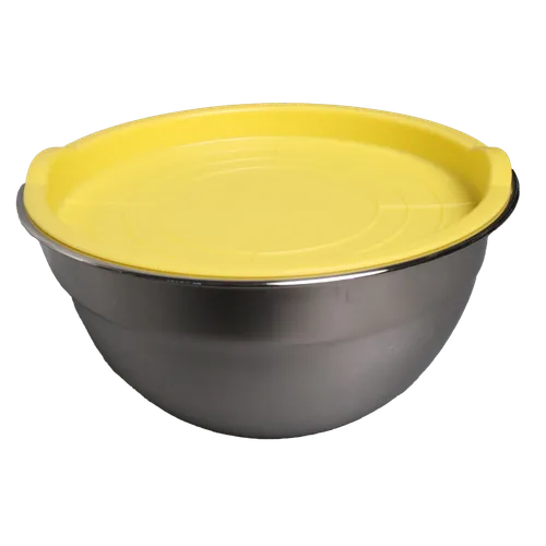 2.0 Quart  Stainless Steel Mixing Bowl With Yellow Lid