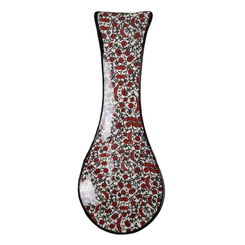 Red Vine Blossom Spoon Rest 