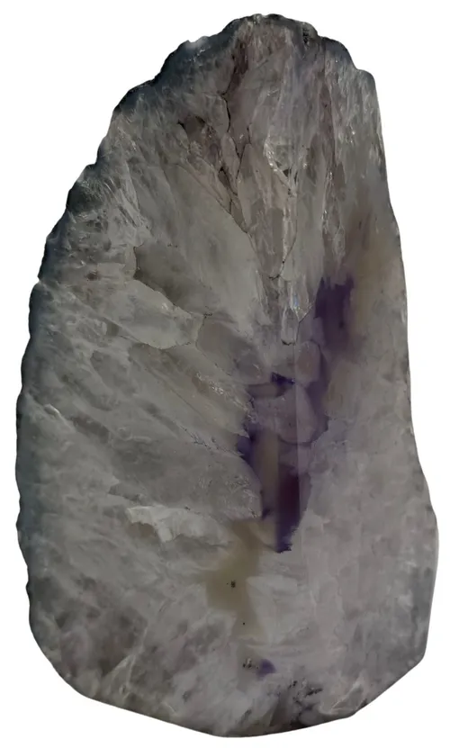 Natural Polished Purple & White Quartz