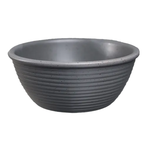 Matte Grey Speckled Serving Bowl