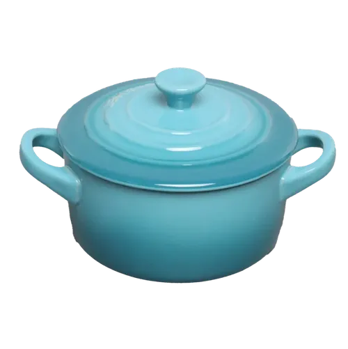 Gradient Blue Mini Cocotte With Lid