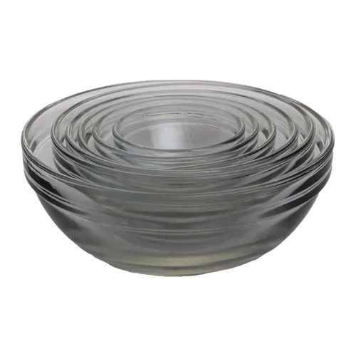 Clear Glass 6 Piece Small Bowl Set