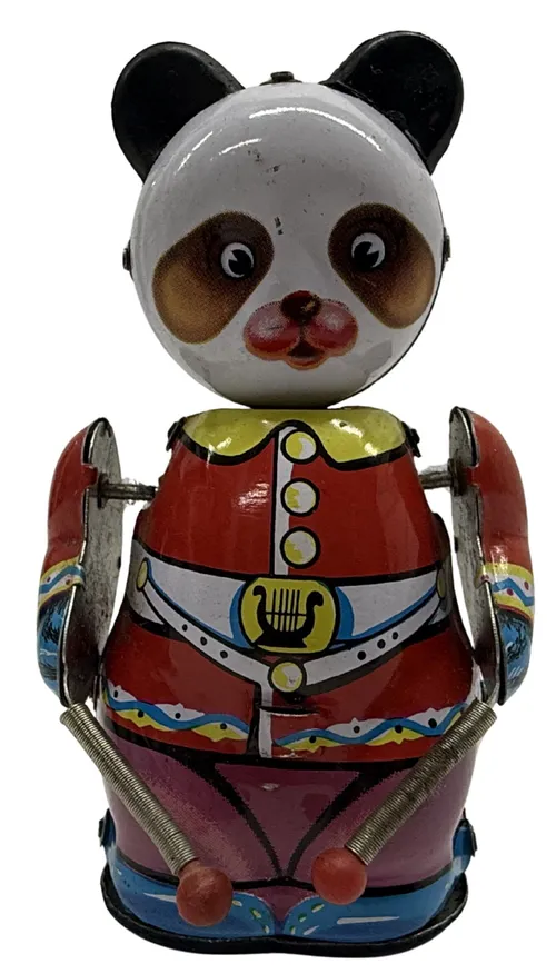 Tin Windup Drumming Bear
