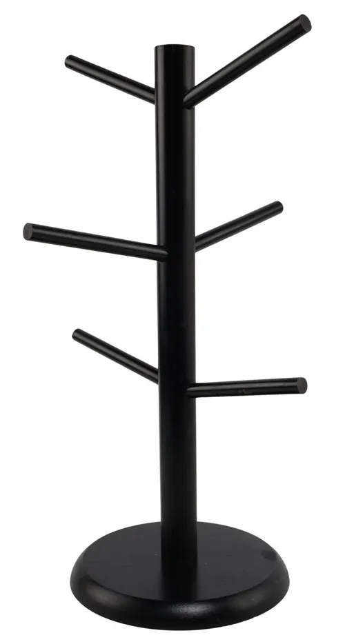 Black Wood Mug Tree