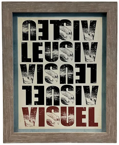 Visuel In Wood Frame