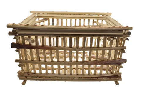 Egyptian Bamboo Reed Wood Crate